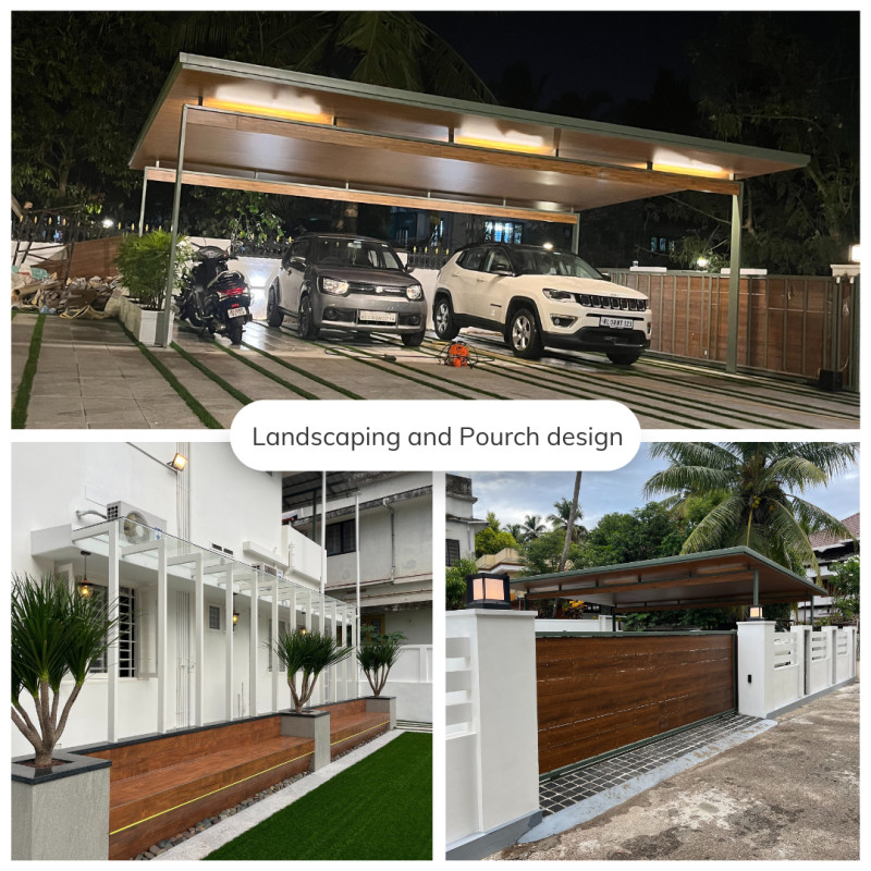 Landscaping and Porch